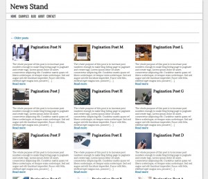 "News Stand" Style Blog Listing page